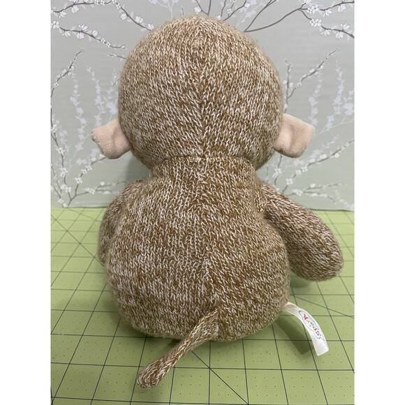 Spark Create Imagine Monkey Plush Rattle Brown Knit Fuzzy Belly Walmart 14in Toy - Picture 3 of 10